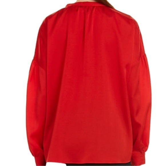 Laundry by Shelli Segal Red Classy Tunic long sleeved Top NWT - Picture 3 of 8